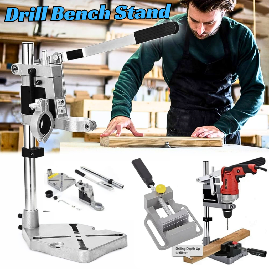 Dudukan Bor Listrik Bracket Stand Holder Bor Listrik Bor Tangan Bor Duduk+Penjepit TZ-6102