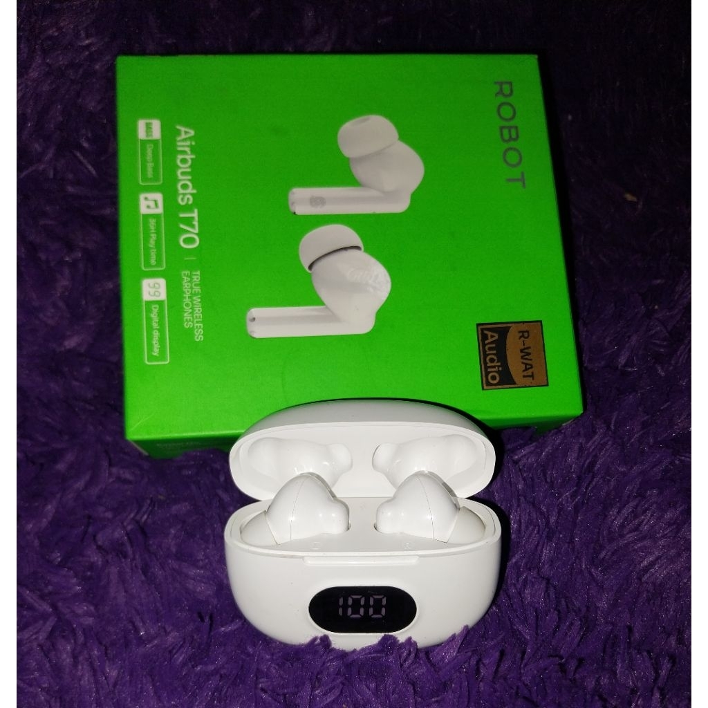 Tws Robot T70 earphone bluetooth Bekas Preloved