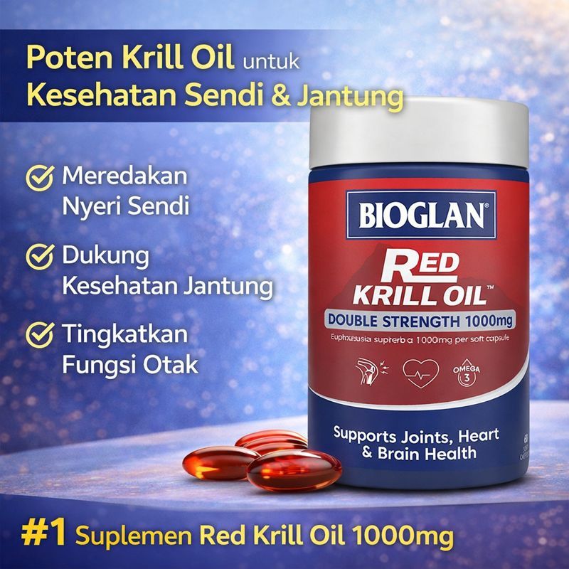 Bioglan Red Krill Oil 1000mg 60 Capsules