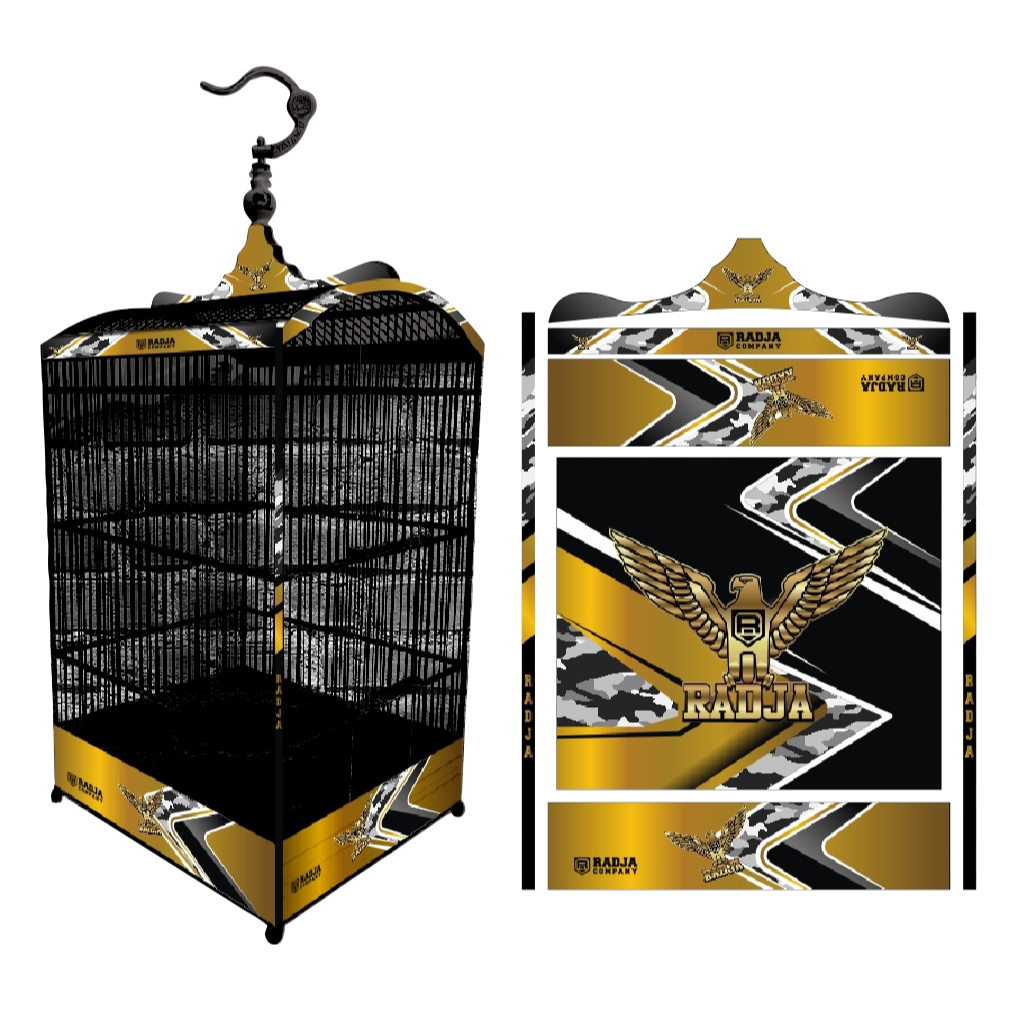 Stiker Decal SANGKAR KOTAK KK No. 1 KK No 2 KK No 3 Sangkar EBOD JAYA Sangkar ORIQ JAYA Sangkar RADJ