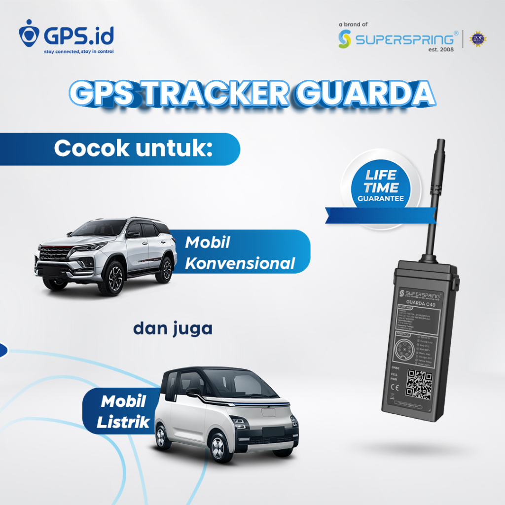 SUPER SPRING GPS TRACKER C40+ (ALAT PELACAK KENDARAAN) / GPS / GPS TRACKER