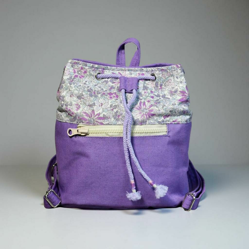 HEEJOU - Tas Ransel Mini Wanita Bahan Kanvas