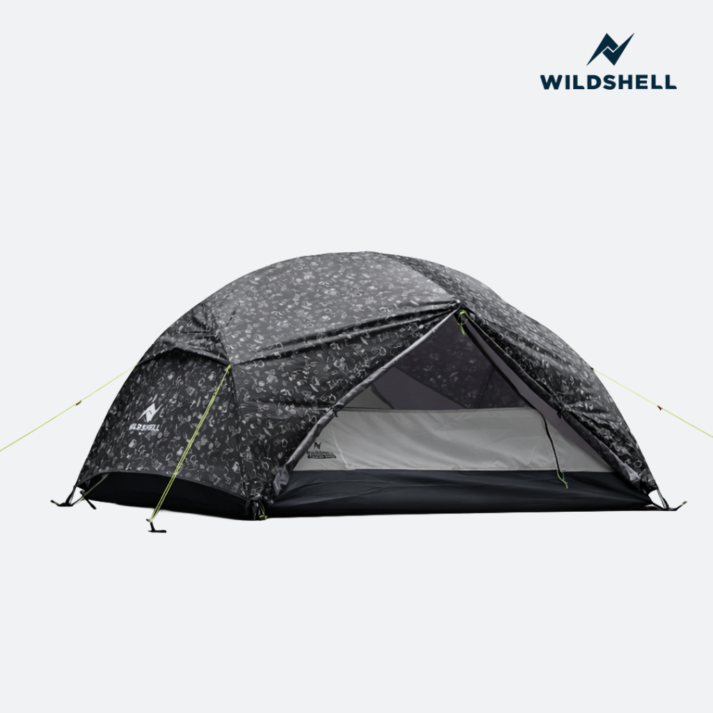 WILDSHELL - Tenda Sembalun Series Kapasitas 2P ( Pattern Coffee )