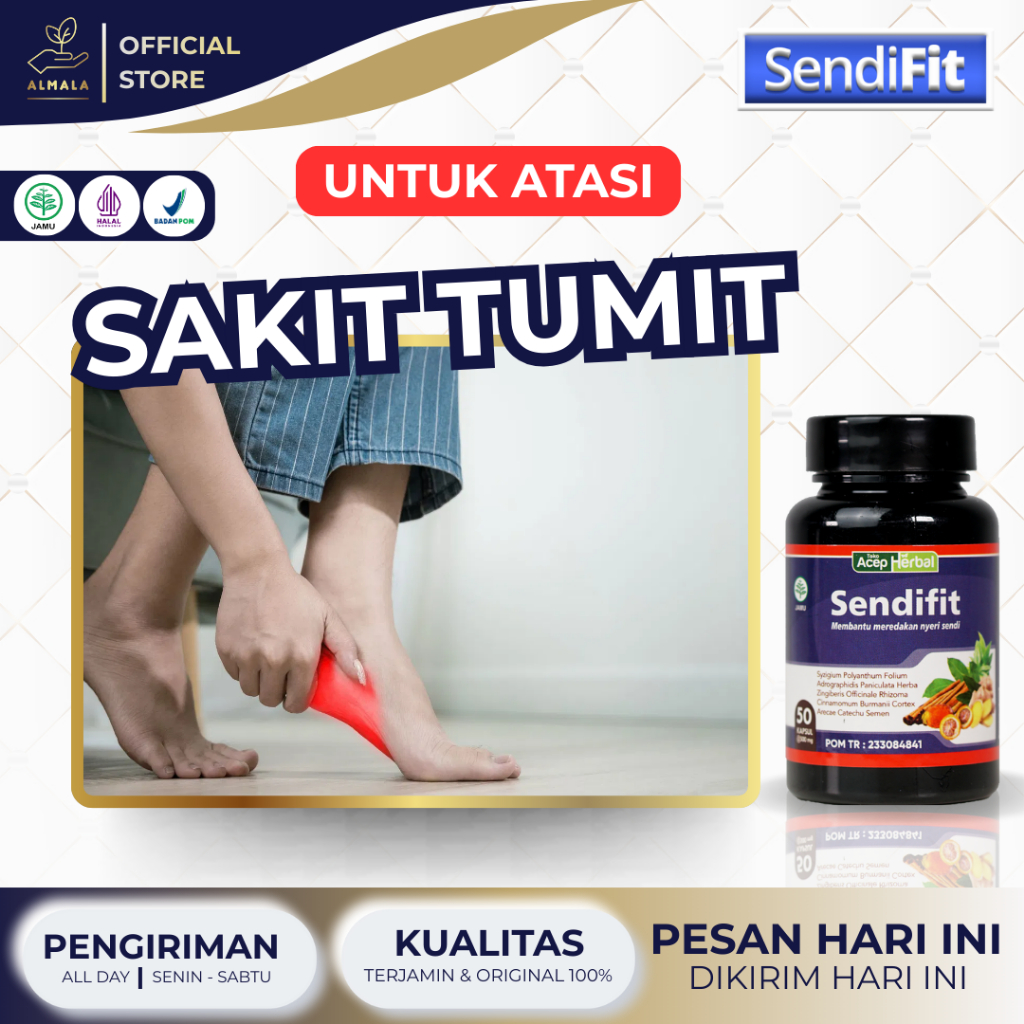 Obat Sakit Tumit, Radang Tumit, Nyeri Tumit Kaki, Sakit Kaki, Kaki Kesemutan Kebas - Sendifit ASLI