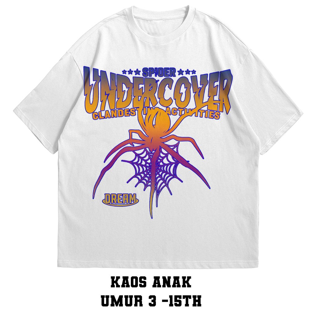 KAOS ANAK Unisex Terbaru UNDERCOVER SPIDER