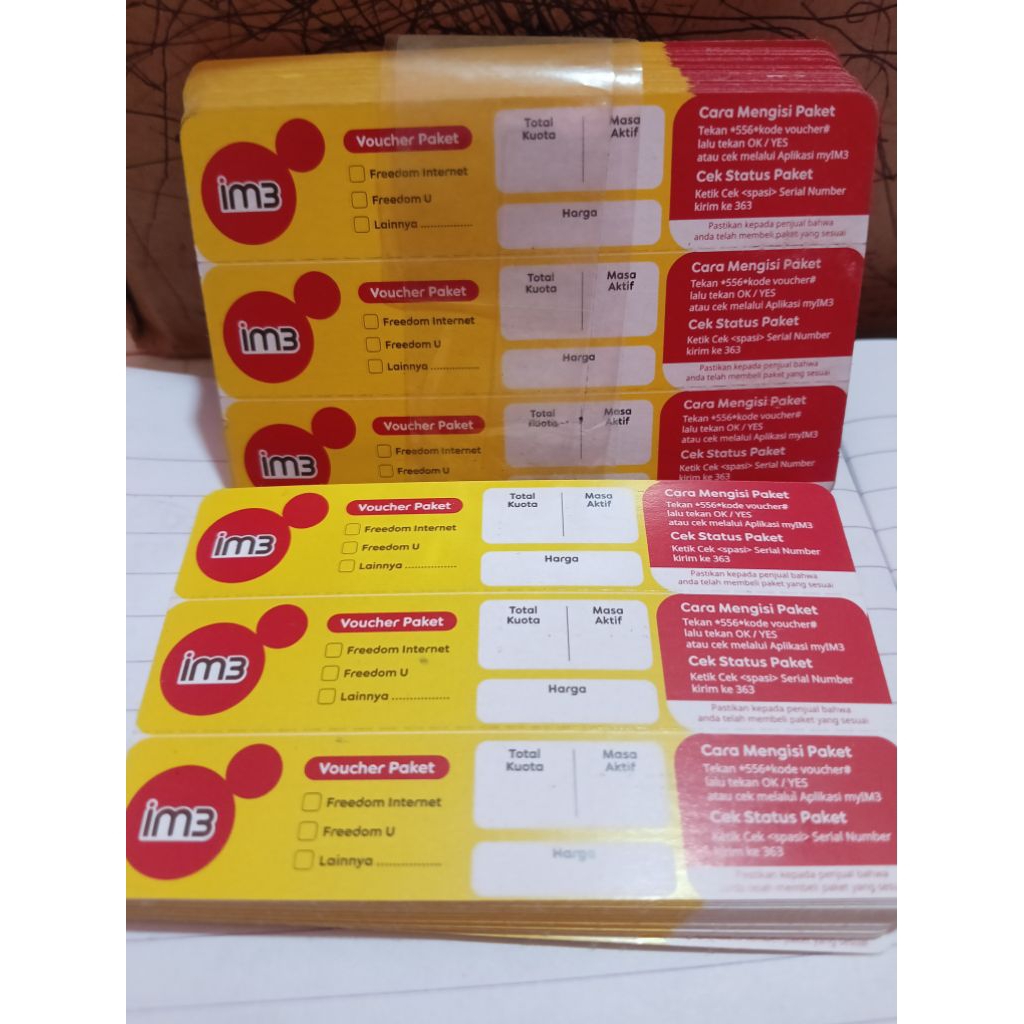 VOUCHER IM3 KOSONG