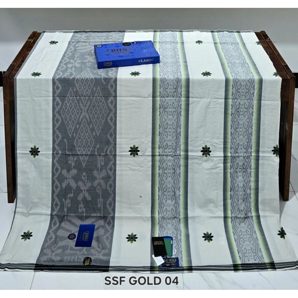 SARUNG BHS CLASSIC DAM SKT SONGKET GOLD // Sarung BHS Classic Songket DAM Grade Gold Grade Ori 100%/