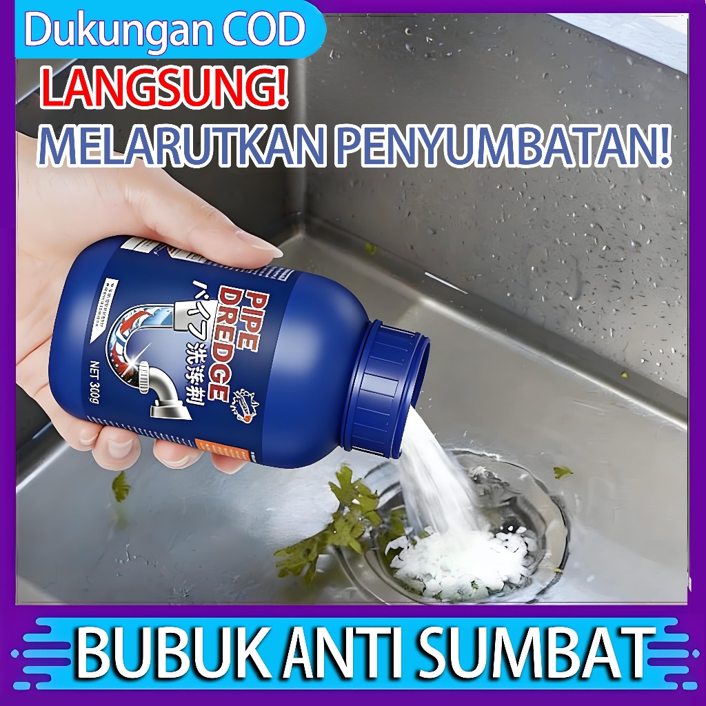 serbuk anti sumbat obat sumbat wc tapon anti sumbat Bom pembersih saluran air yang ampuh