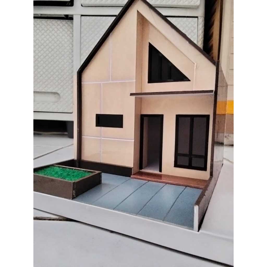 miniatur rumah minimalis modern