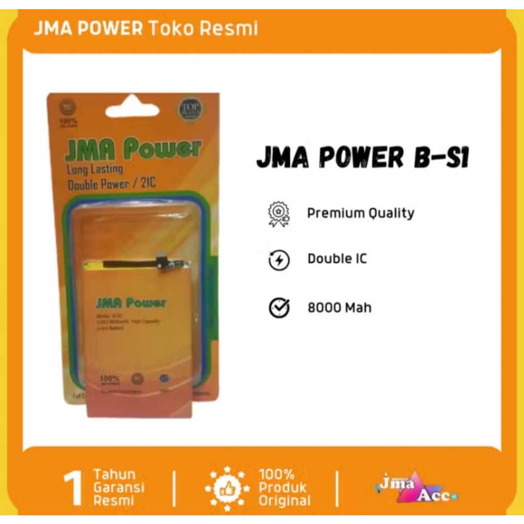 Baterai JMA Power Double Power Vivo B-S1 For Y21 / Y21S / Y21T / Y33S 4G / Y33T