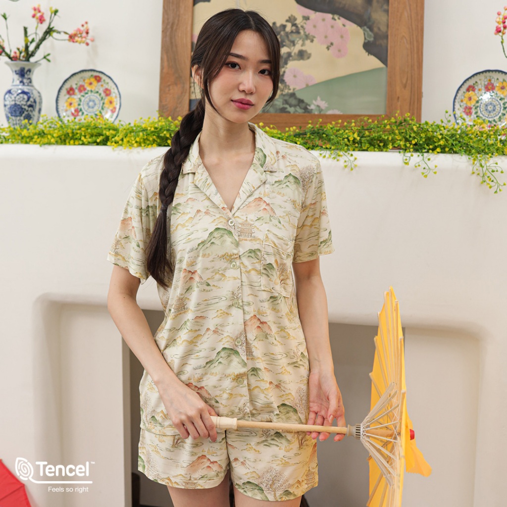 Cielyn | TENCEL™️| Eliseo Set | Piyama Couple Family | One Set Piyama