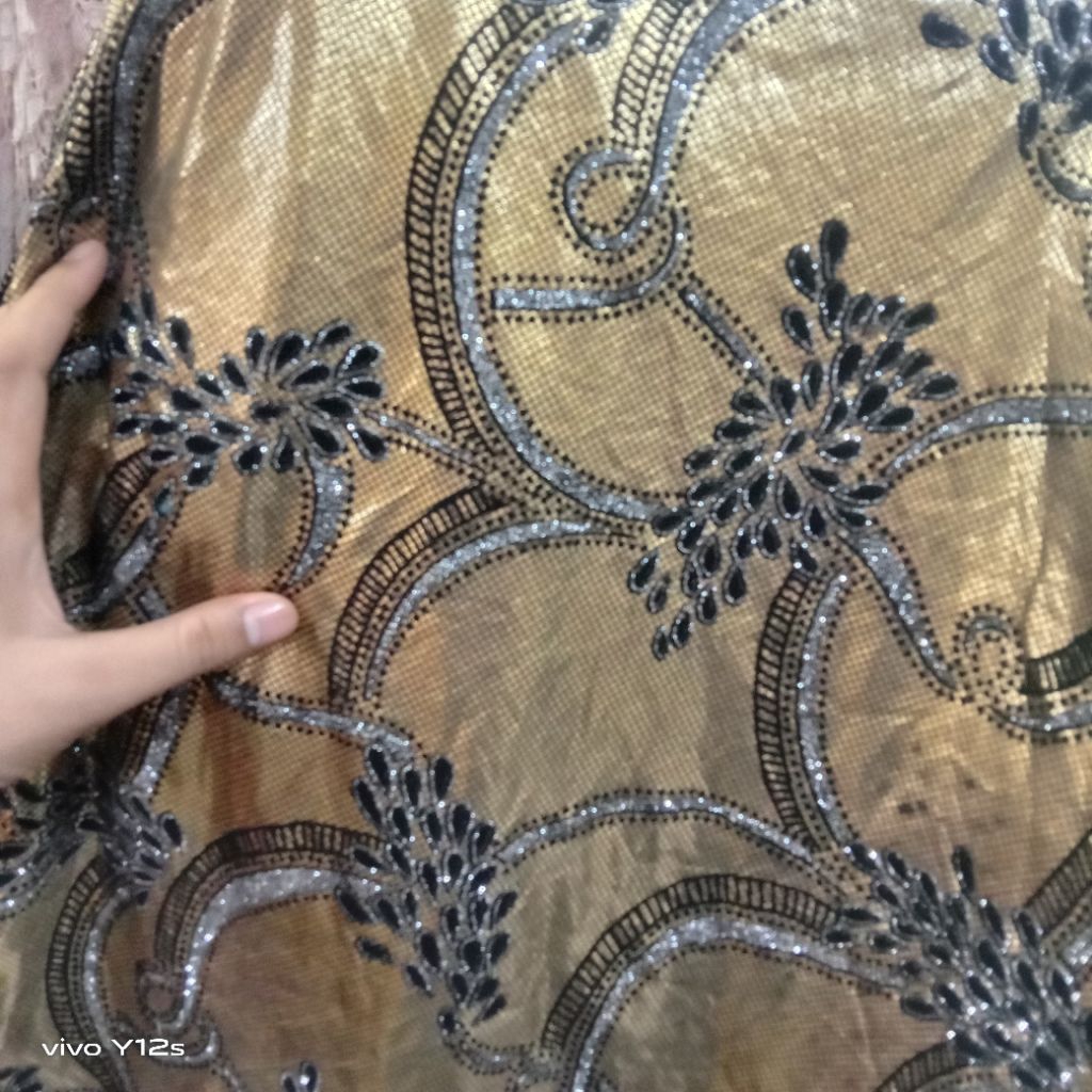 Kain Kaos Antik Geliter / Harga / 0.5m / Kain Kaos Antik Geliter Meteran / Bahan Kaos Antik Geliter 