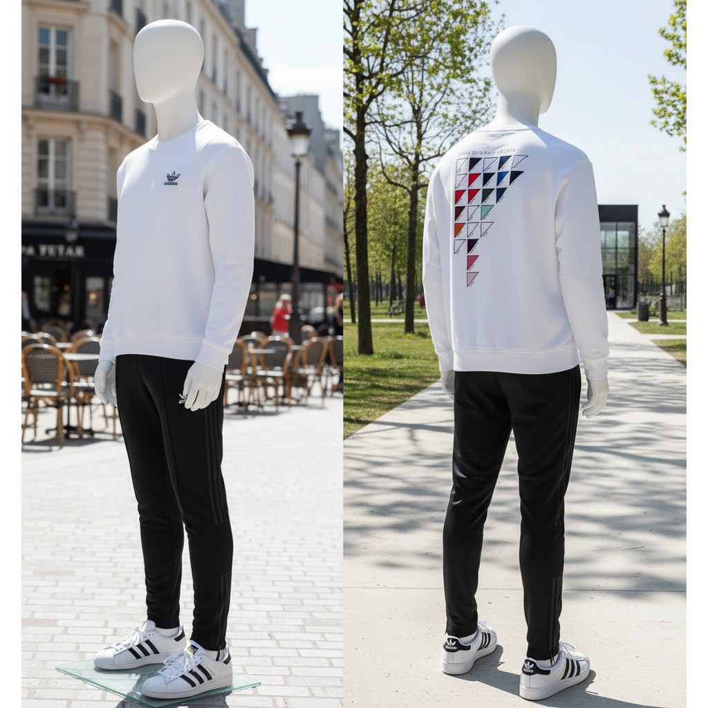 Crewneck Adidas Original Putih | Sweater Adidas Classic