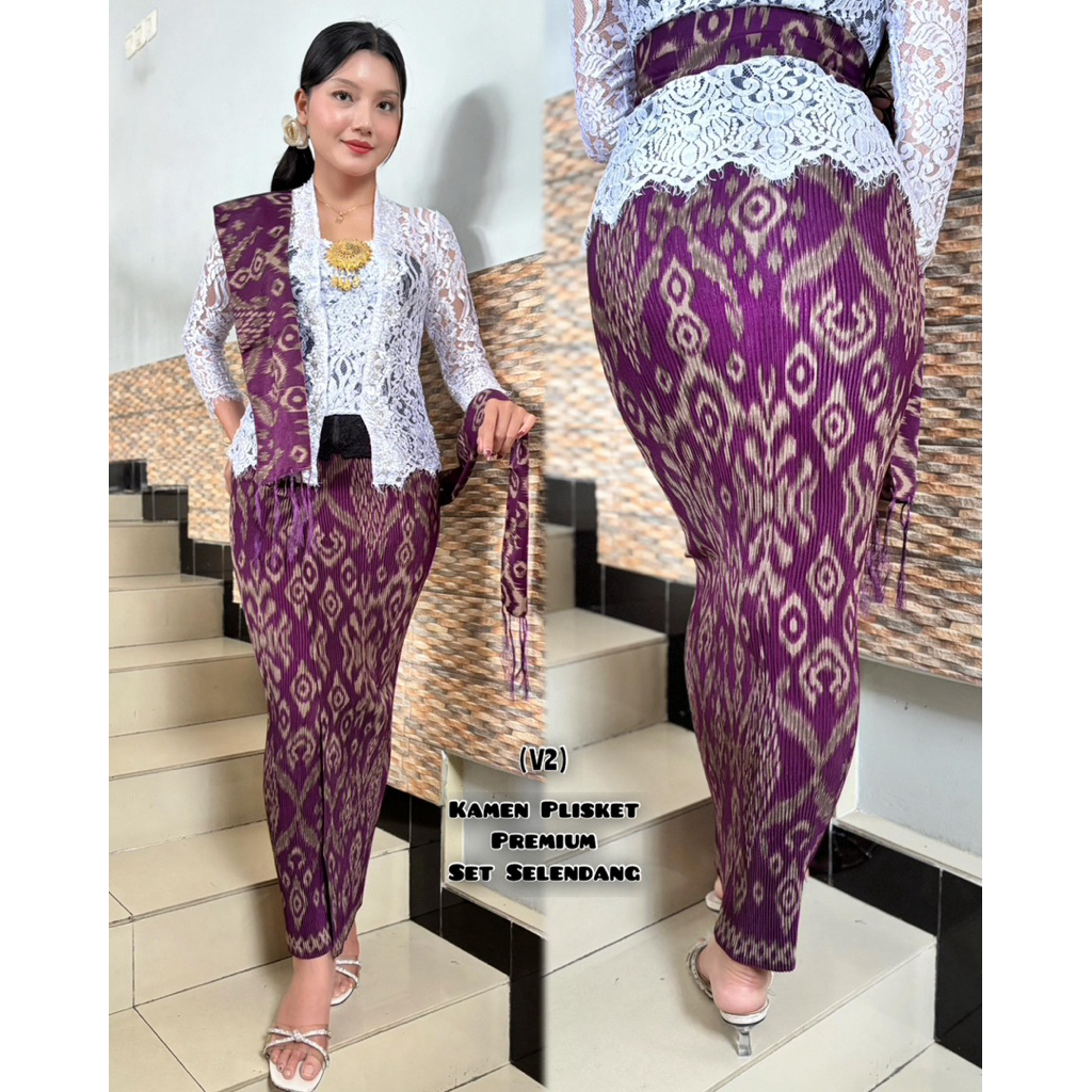 KAMEN PLISKET SET SELENDANG