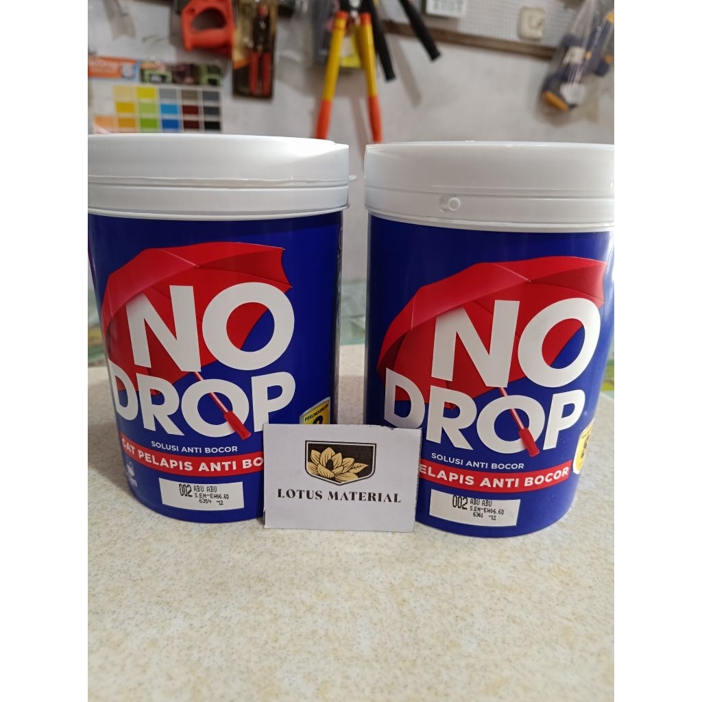 No drop 1kg / cat waterproof anti Bocor / No drop anti Bocor / cat pelapis anti Bocor / cat waterpro