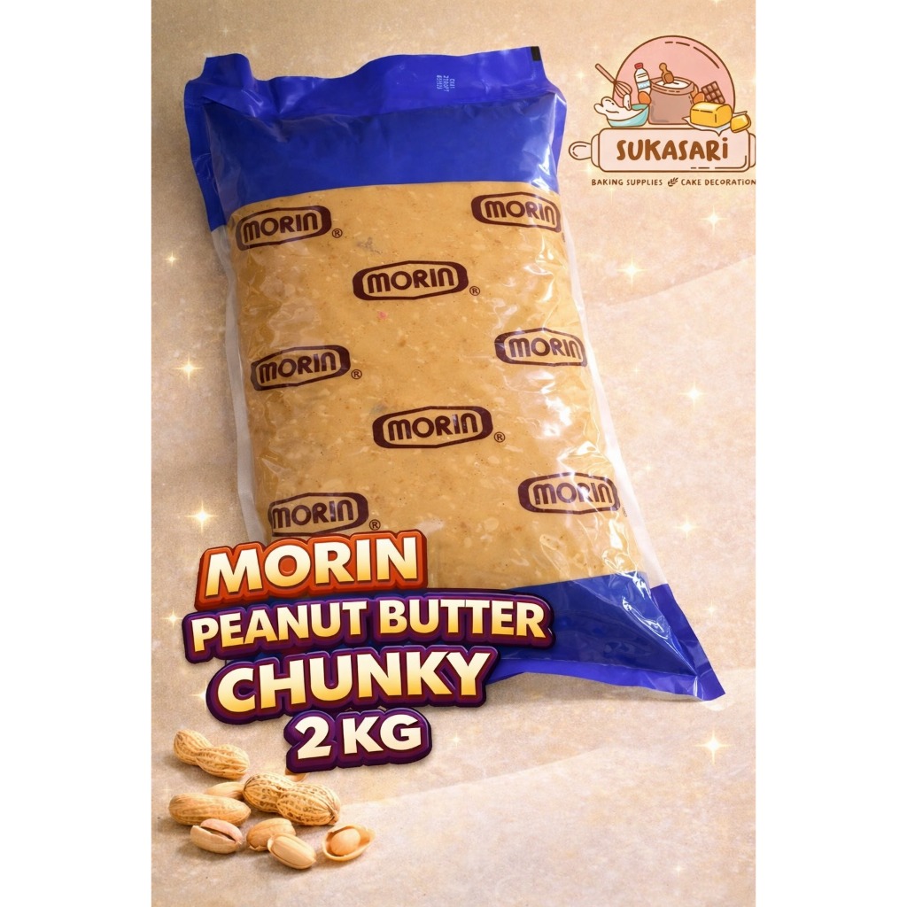 Morin Peanut Butter Chunky 2 Kg / Chunky Selai Kacang 2 Kg ( Halal )