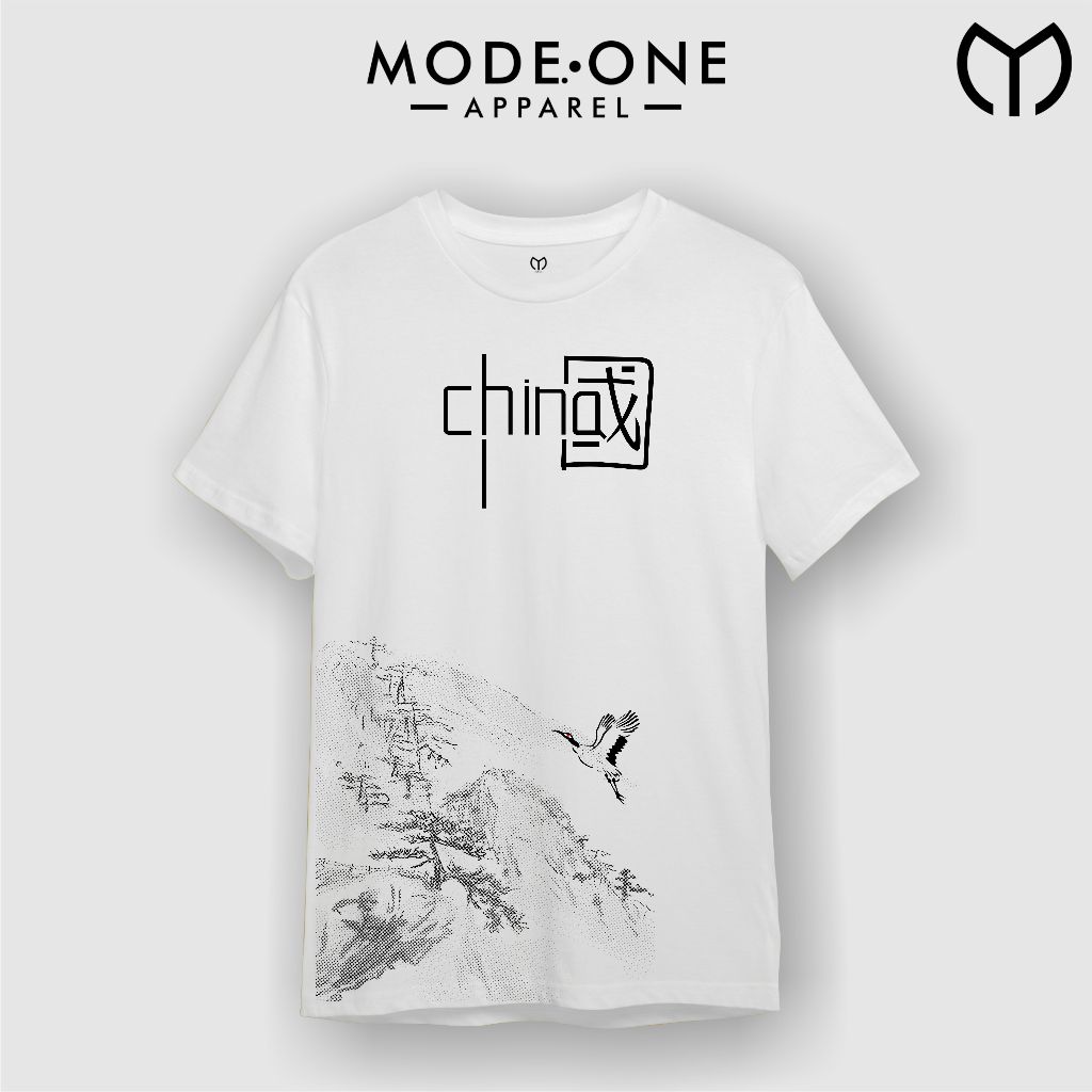 Mode One China Kaos Pria - Baju Kaos Premium - T-shirt Unisex - Kaos Distro pria - Baju Kaos Pria