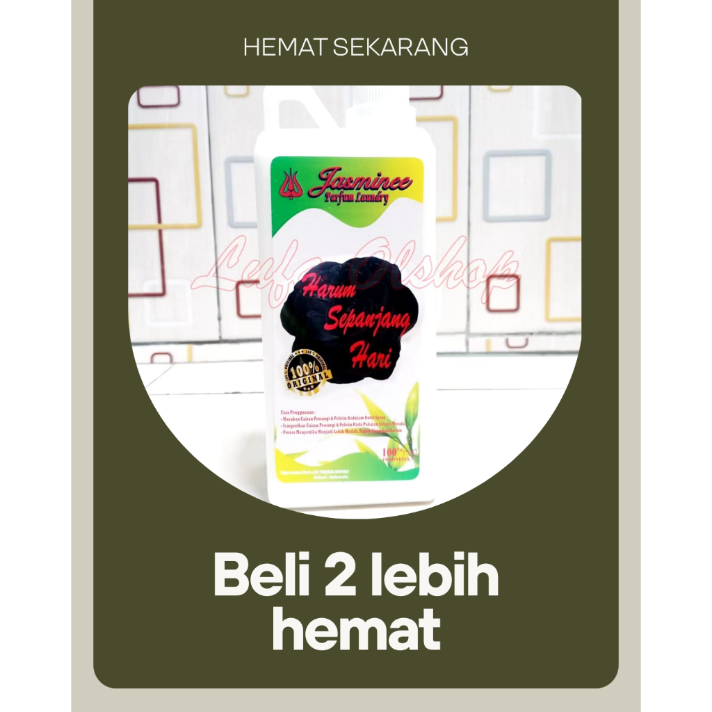 Pewangi Laundry Jasmine Hitam | Parfum Laundry | Pelicin Pakaian