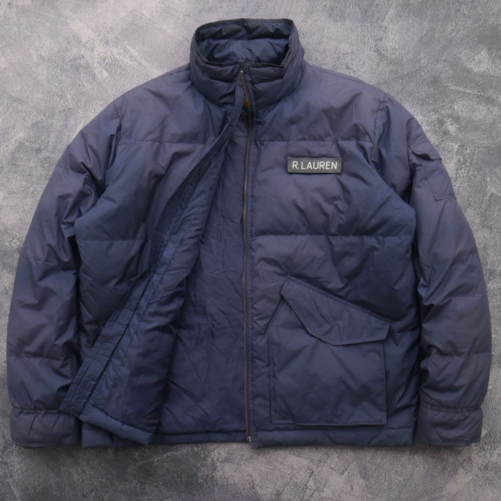 Polo Jeans RL Military Surplus Polo Ralph Lauren MFG Corp Down Pilot Flight Jacket MA1 Army