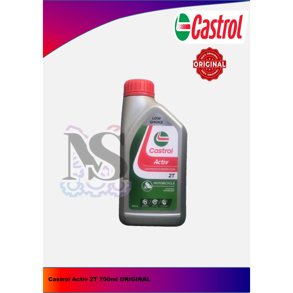 OLI SAMPING 2T CASTROL ACTIV 700ML 100% Asli