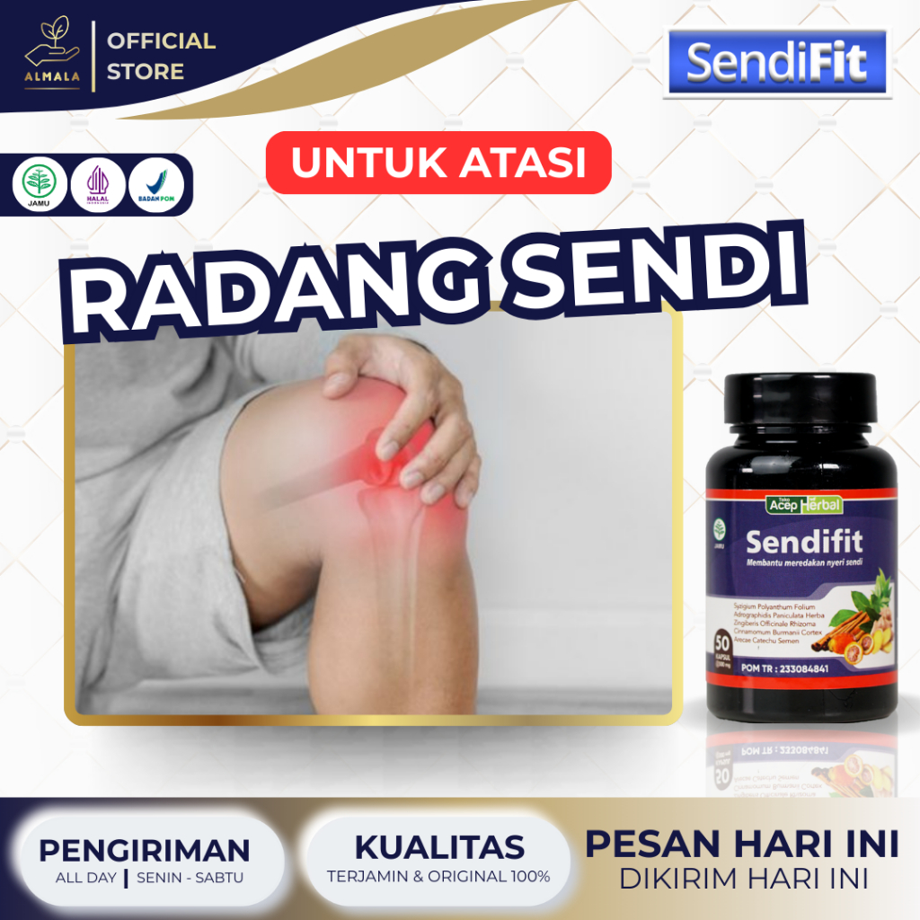 Obat Radang Sendi, Peradangan Sendi, Nyeri Sendi, Rematik, Nyeri Lutut, Lutut Kopong - SENDIFIT