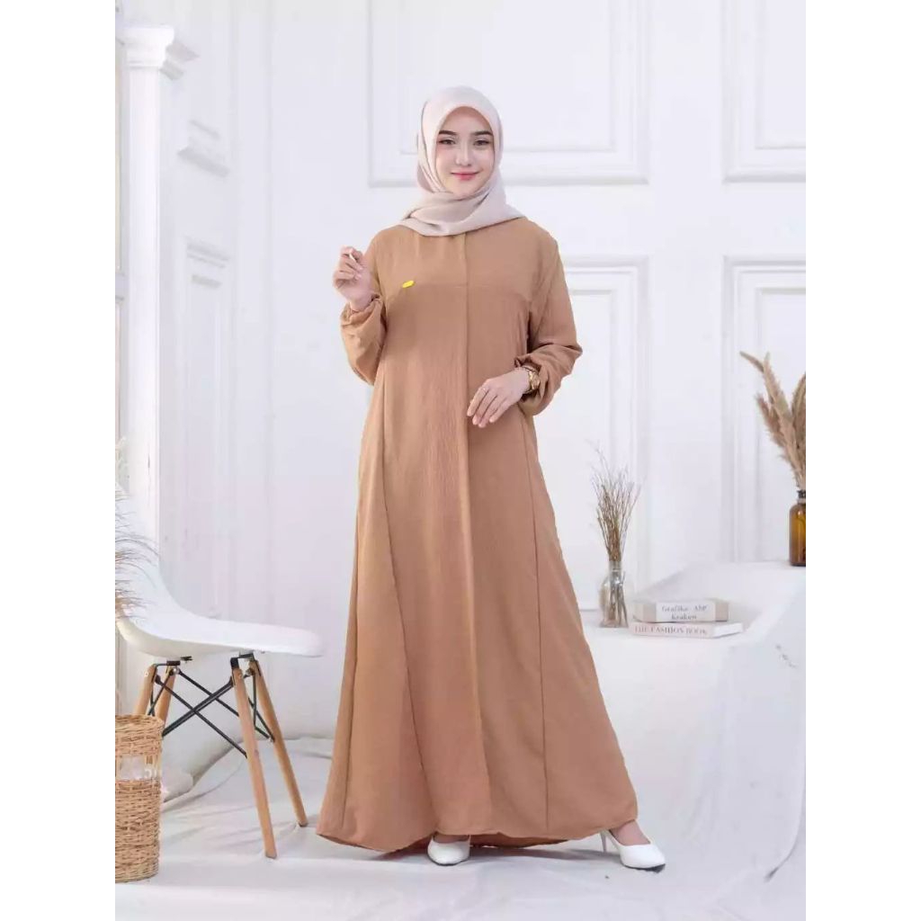 Dress Elsira Busui Friendly Baju Gamis Elsira Friendly