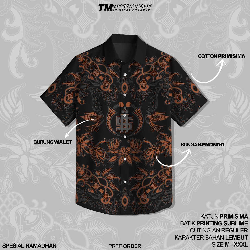 KEMEJA BATIK PSHW FULL PRINTING // KEMEJA SH WINONGO KEKINIAN // BATIK SH WINONGO // KEMEJA FULLPRIN