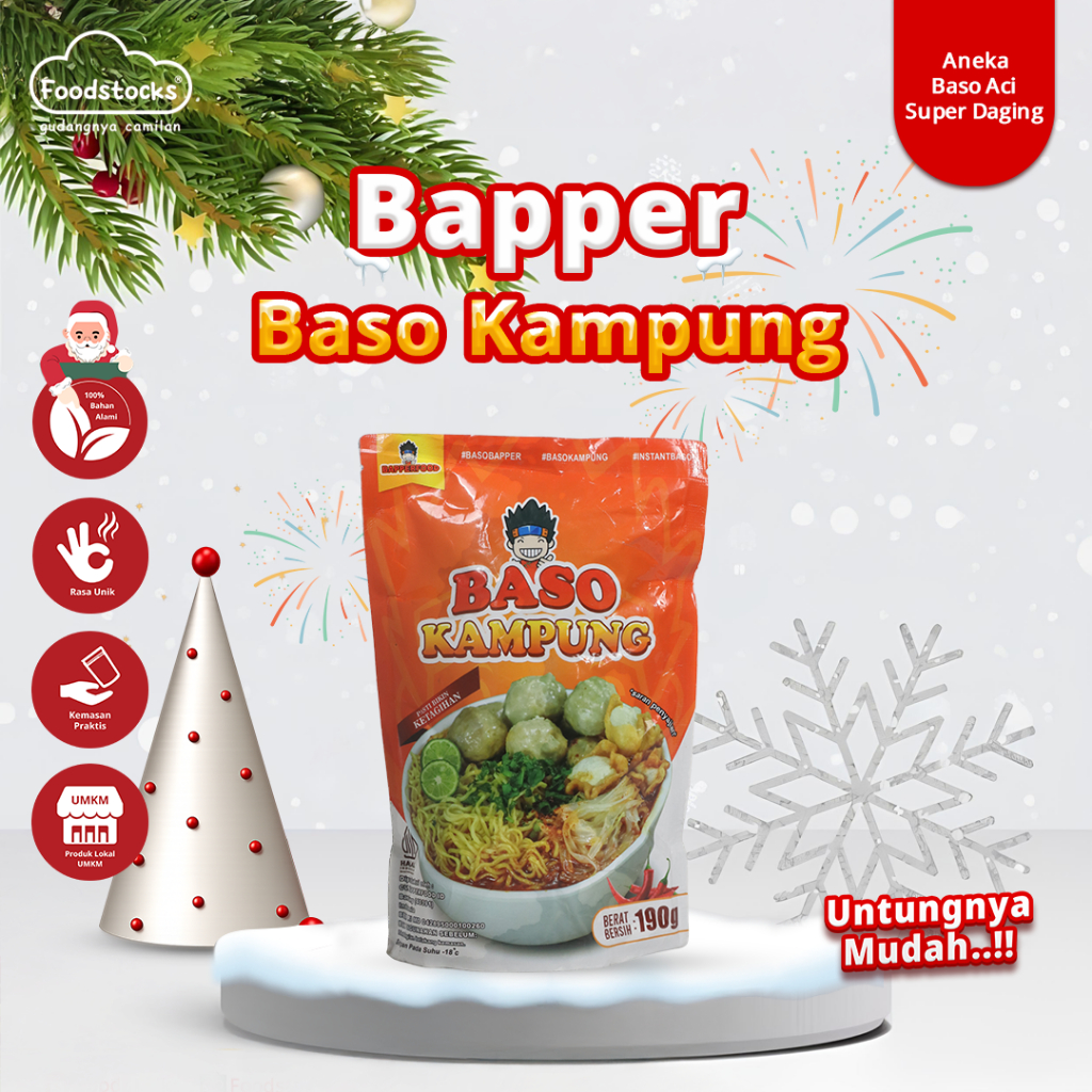Bapper Food - Baso Kampung Komplit Extra Mie Kuning Khas Bandung