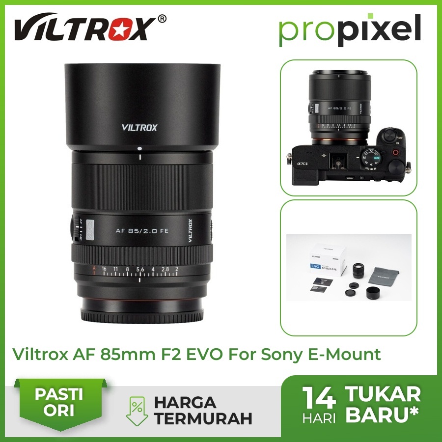 Viltrox AF 85mm f2 EVO for Sony FE Fullframe Lens Viltrox 85 mm f/2 Garansi Resmi