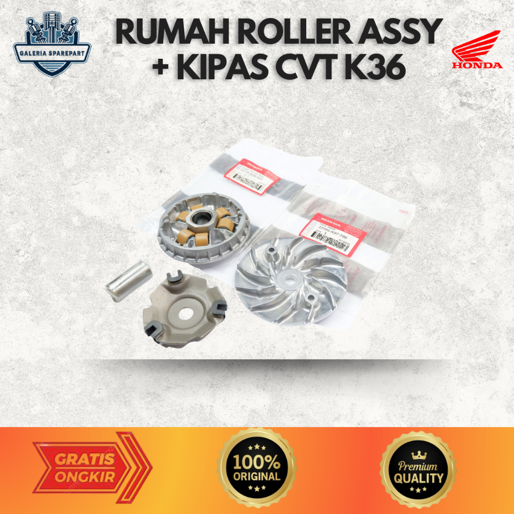 rumah roller pcx 150 - rumah roller pcx k97 - kipas pcx K36