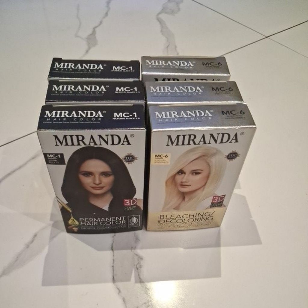 Miranda Paket Isi 6 Hitam + Bleaching