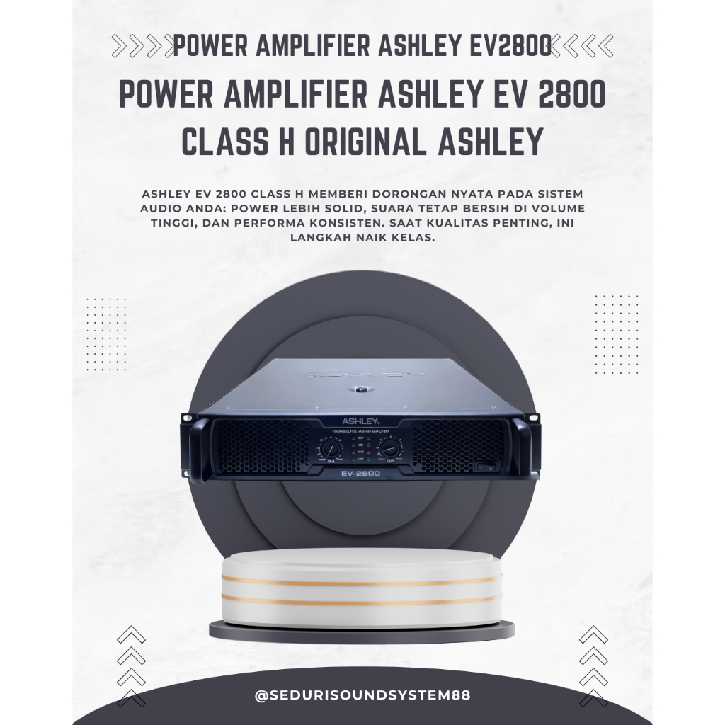 Power ashley ev2800 / ashley ev2800 class H original