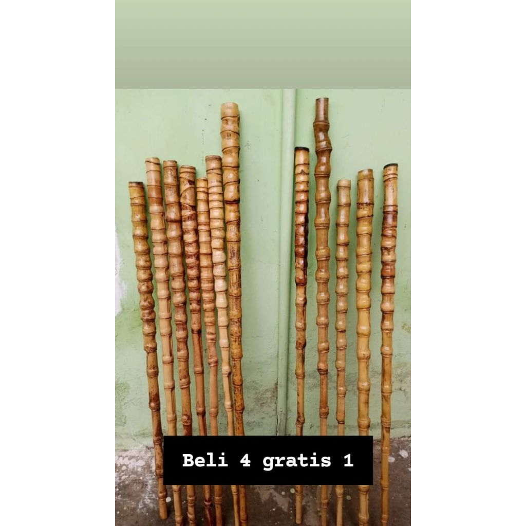 bambu cendani gagang joran lurus