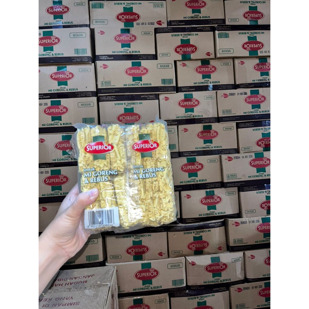 { DUS } Mie Kering Superior isi 6 Pack Berat  600 gram  - Ideal untuk Mie Bakso