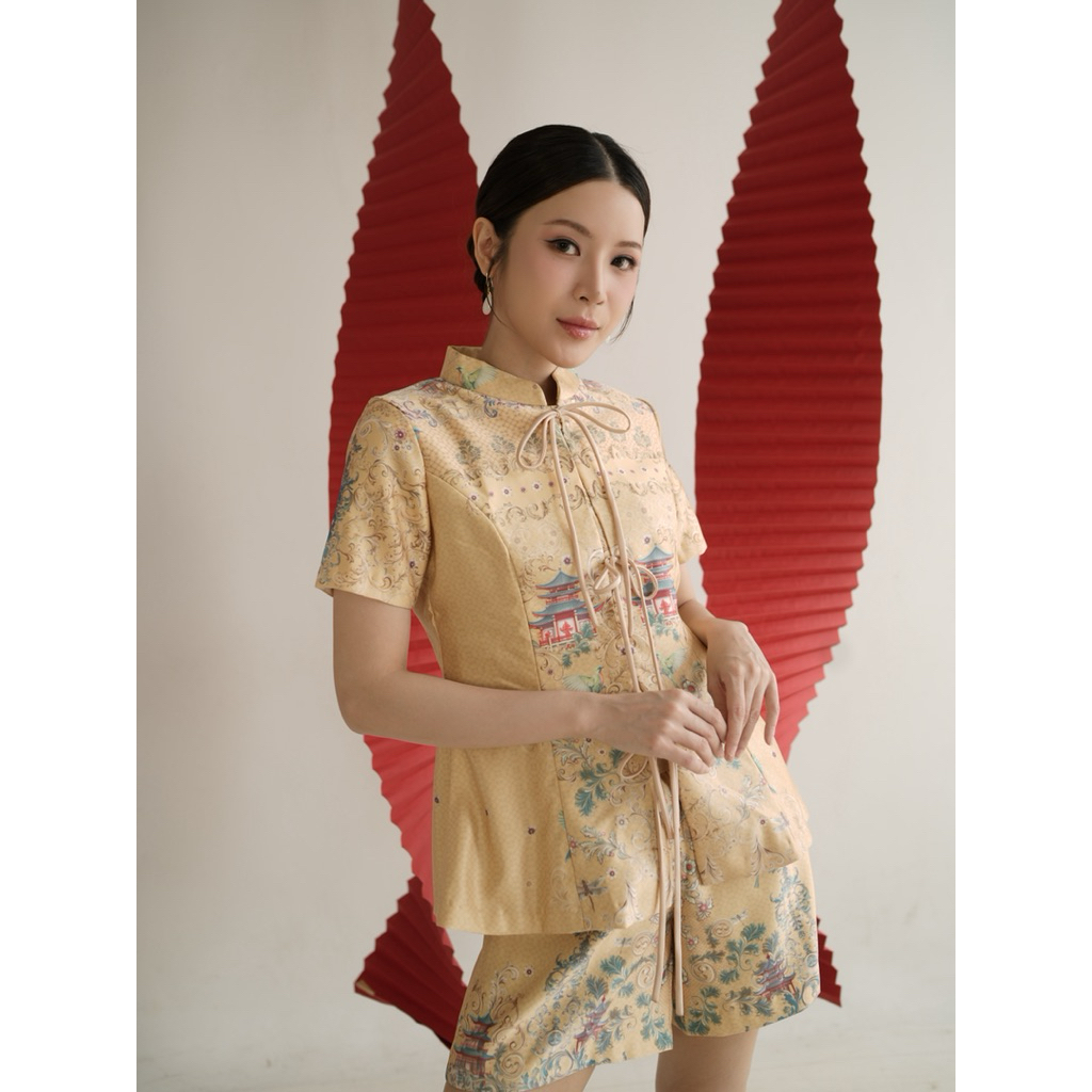 Jun Set | setelan cheongsam modern
