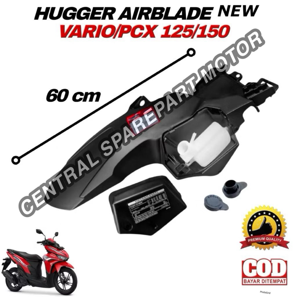 Hugger Airblade New Spakbor Belakang Vario Air Blade Honda Vario 125 150 Vario Kzr HUGGER KOLONG NEW