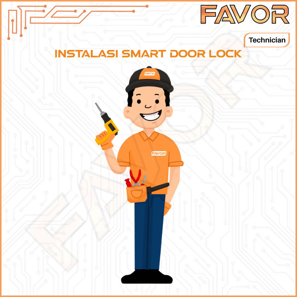 Favor Jasa Pasang Smart Door Lock Digital Door Lock & Access Door - Mekanik Teknisi Smart Door Lock 