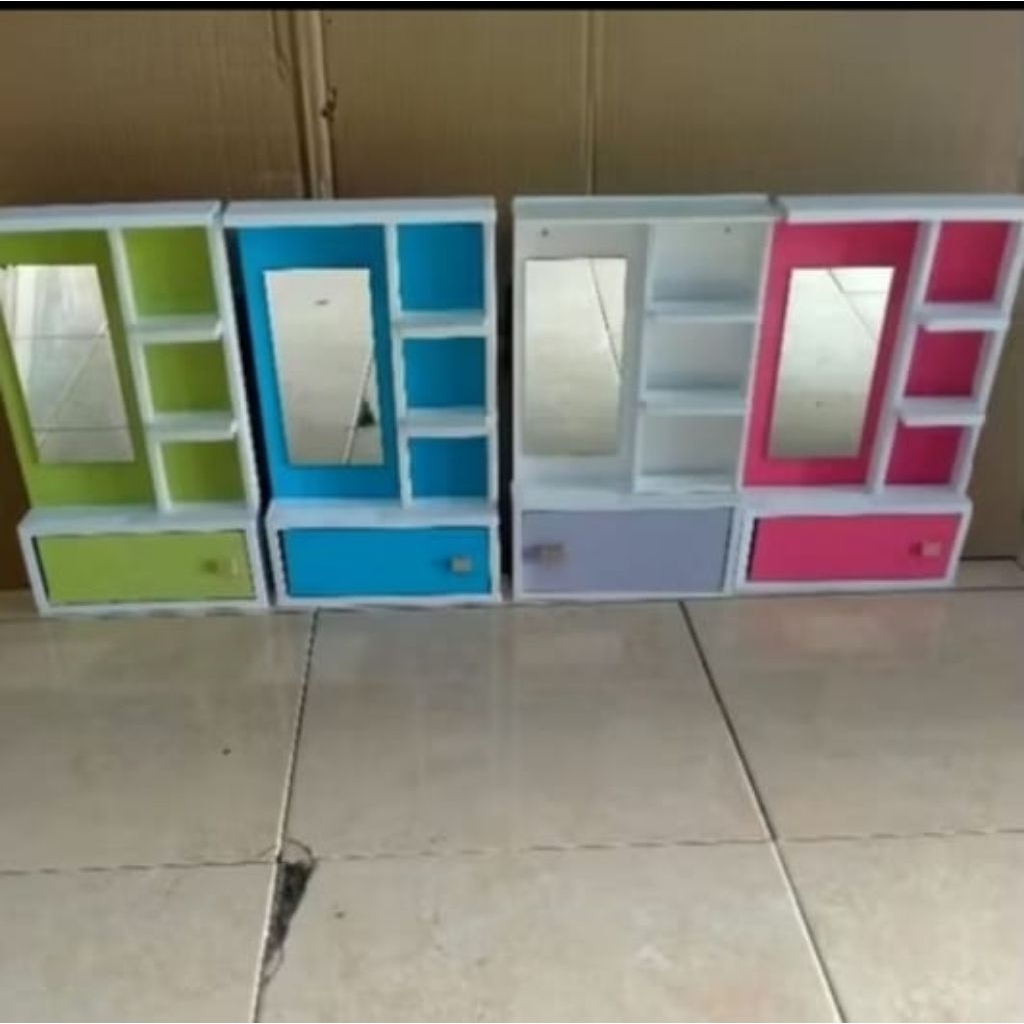 CERMIN JENDHES MINIMALIS/ RAK GANTUNG MAKE UP/CERMIN RIAS MAKE UP MINIMALIS