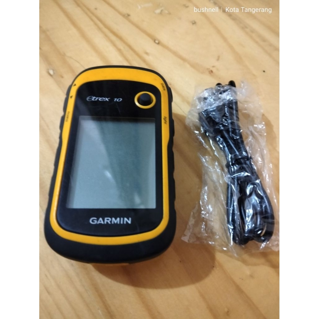 GARMIN ETREX 10 / GPSMAP ETREX 10 BEKAS UNIT + KABEL DATA