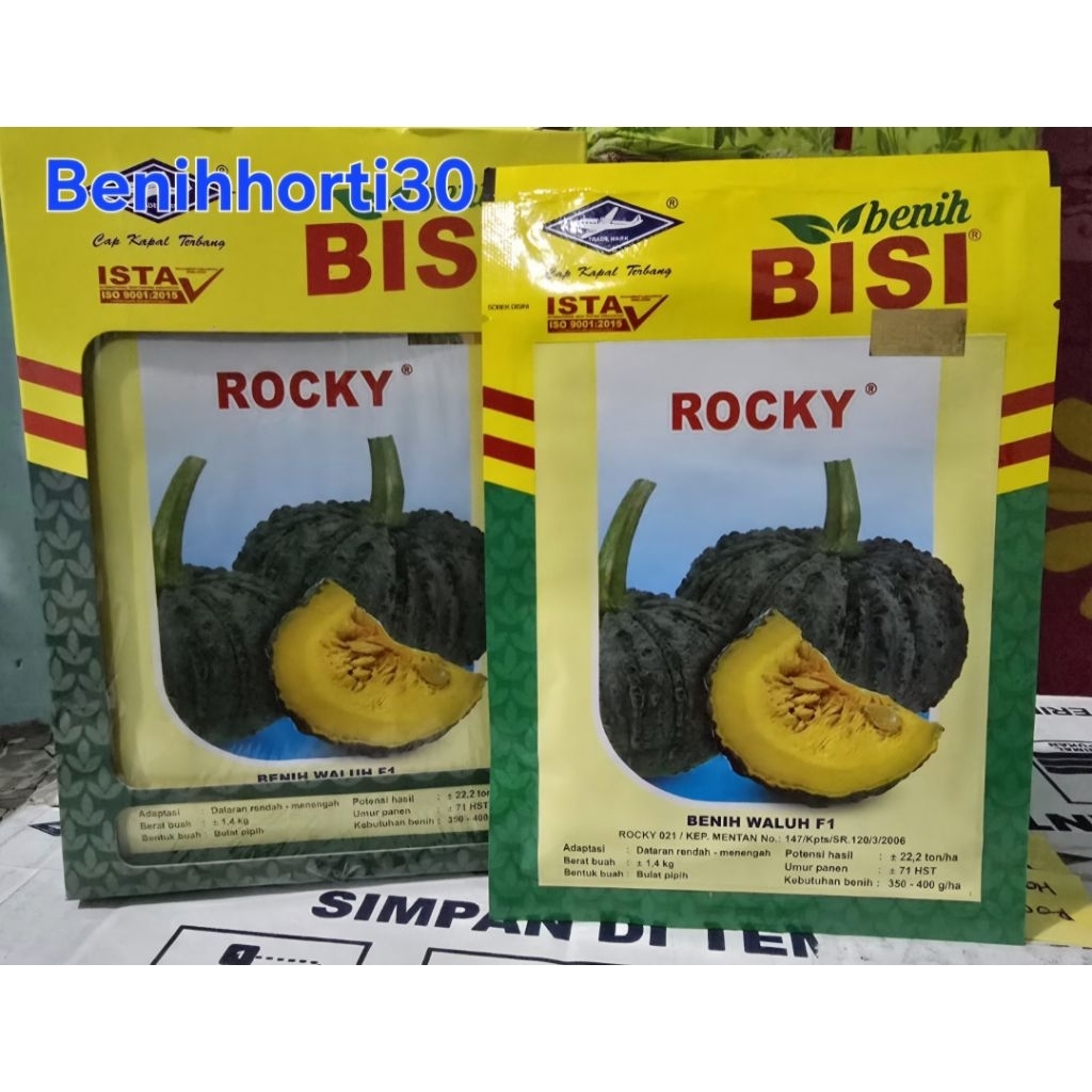 Benih Labu Kuning Hibrida Rocky isi 5 gram