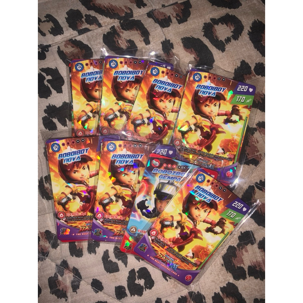 Boboiboy Card Hologram&Glossy Premium