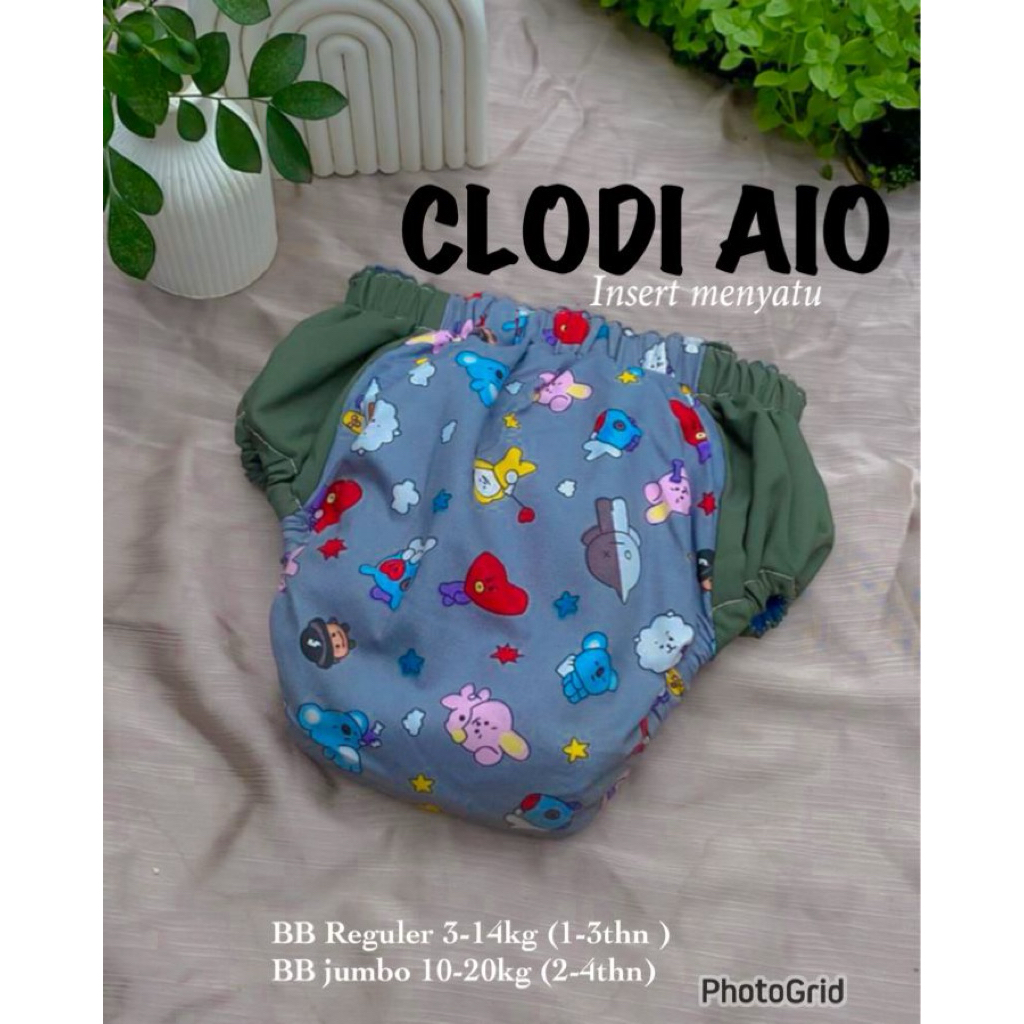 (1PCS) Popok cuci ulang, Popok tipe Celana, Popok Bayi, Popok Anak AIO, Clodi Termurah Clodi ,Clodi 
