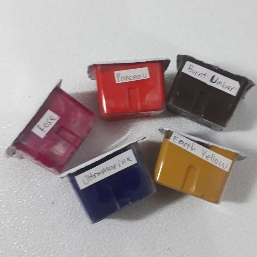 BUNDLING 5 warna  MIYA HIMI Gouache refill 30 ml ROSE PANCEAU BURNT UMBER  ULTRAMARINE  EARTH YELLOW