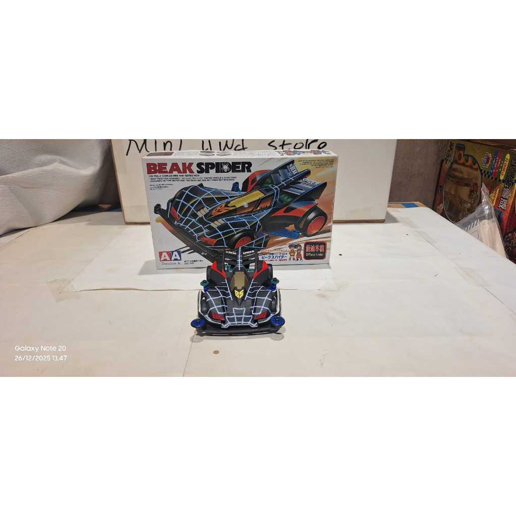 Rep Tamiya Mini 4Wd Beak Spider AA (Double A) Sudah di rakit belum pernah turun track