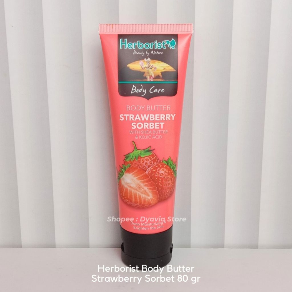 [PRELOVED] Herborist Body Butter Strawberry Sorbet 80 gr