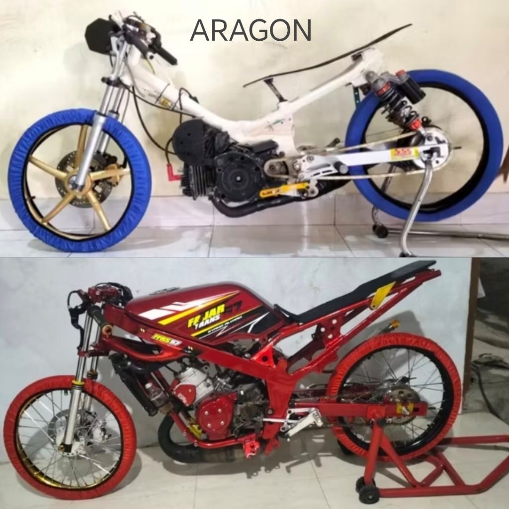 SEPASANG Cover Sarung Ban Drag Kecil Roadrace Ring 17