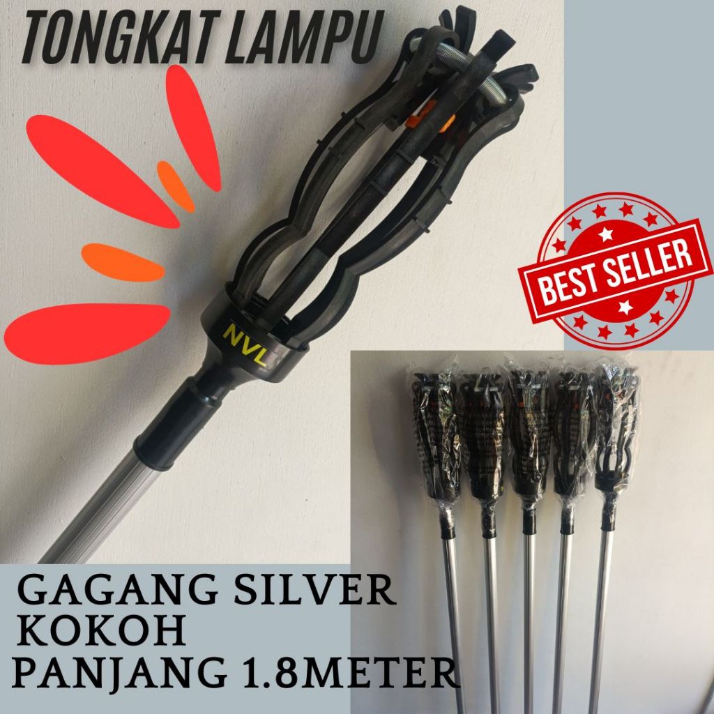 Stik Lampu galah tongkat penganti pasang bohlam