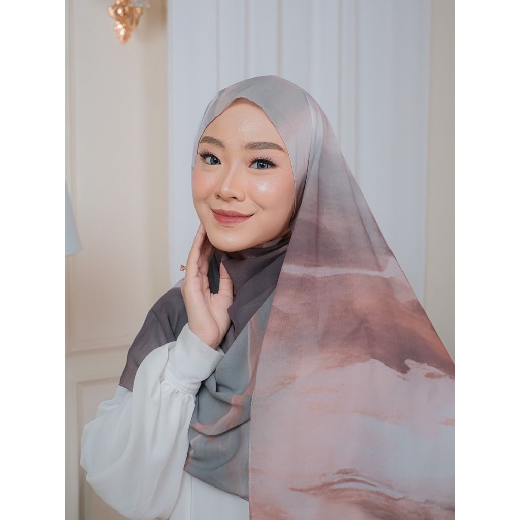 Lafana - Pasmina Abstrak Marble Editon // Pasmina Ceruti Premium Motif Abstrak Marble Panjang 176