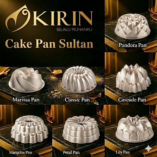Kirin Cakepan Loyang Sultan Premium Cetakan Kue Agar Dijamin Original