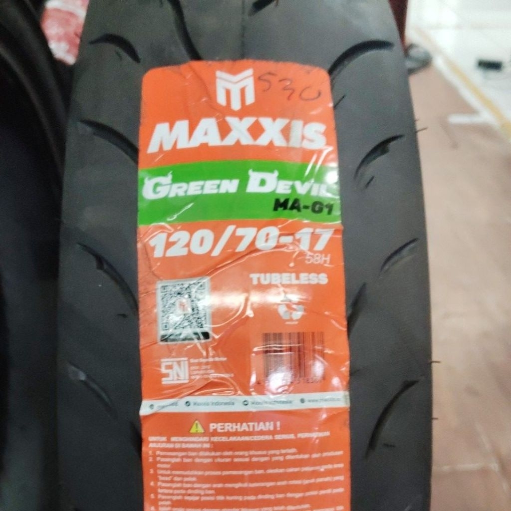 Ban maxxis green devil 120/70-17